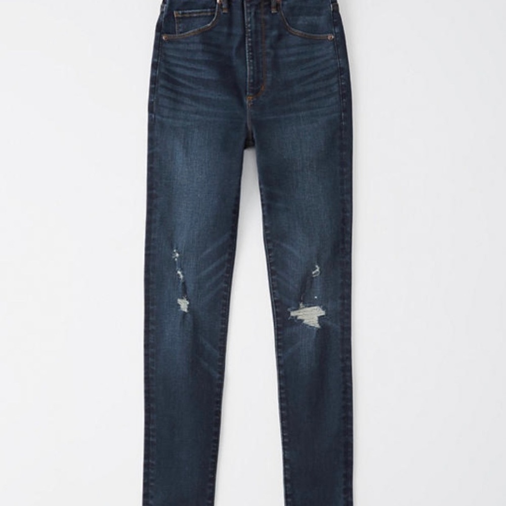 Ultra High Rise Skinny Distressed Jean